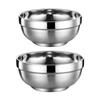 10Pcs Stainless Steel Nesting Bowls Commercial Grade Practical Construction Safe Front Family Meal Preps
