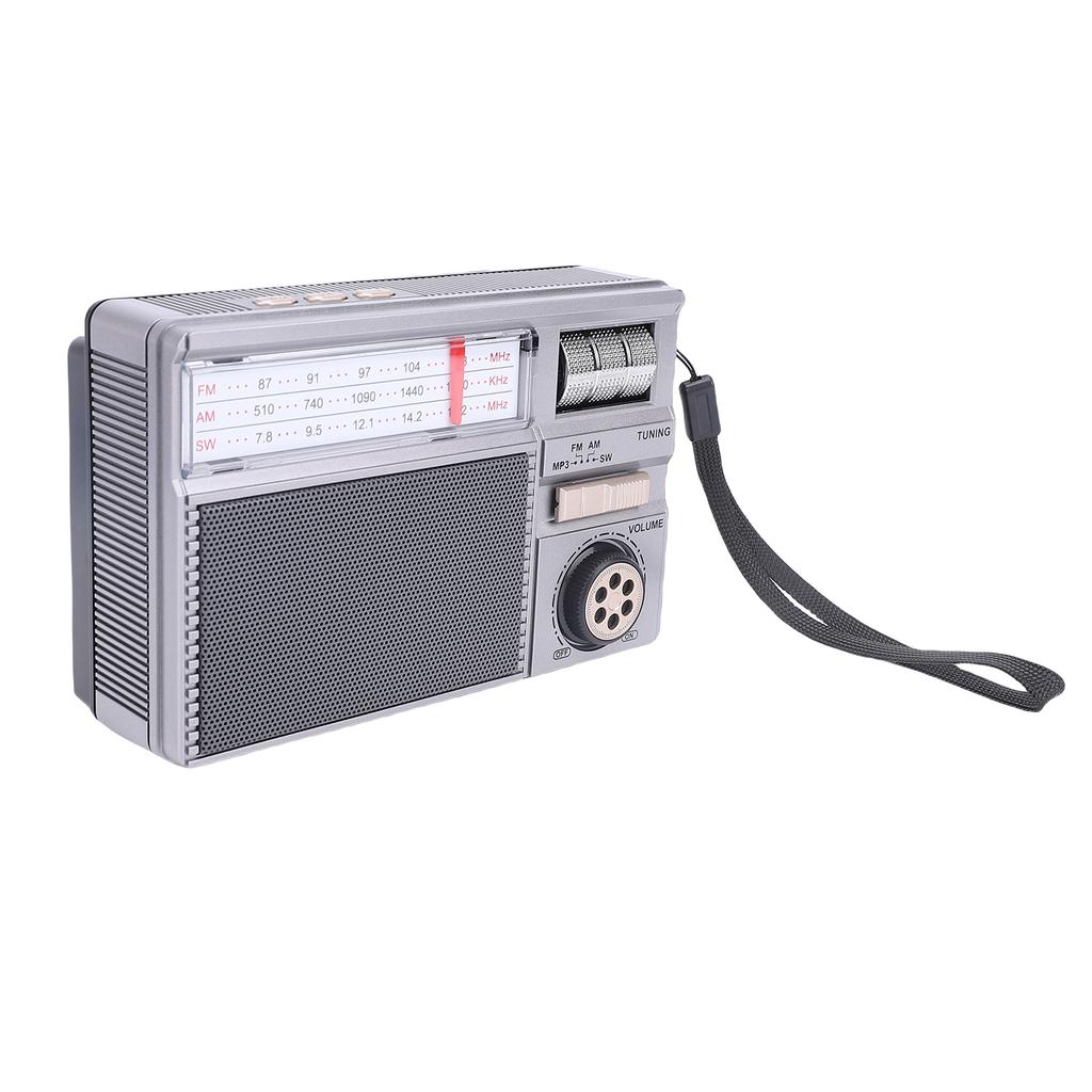   Solar Radio Portable AM FM SW Radio Support Rechargble Battery and Solar Panels Power Supply for Camping Outdoor Activities