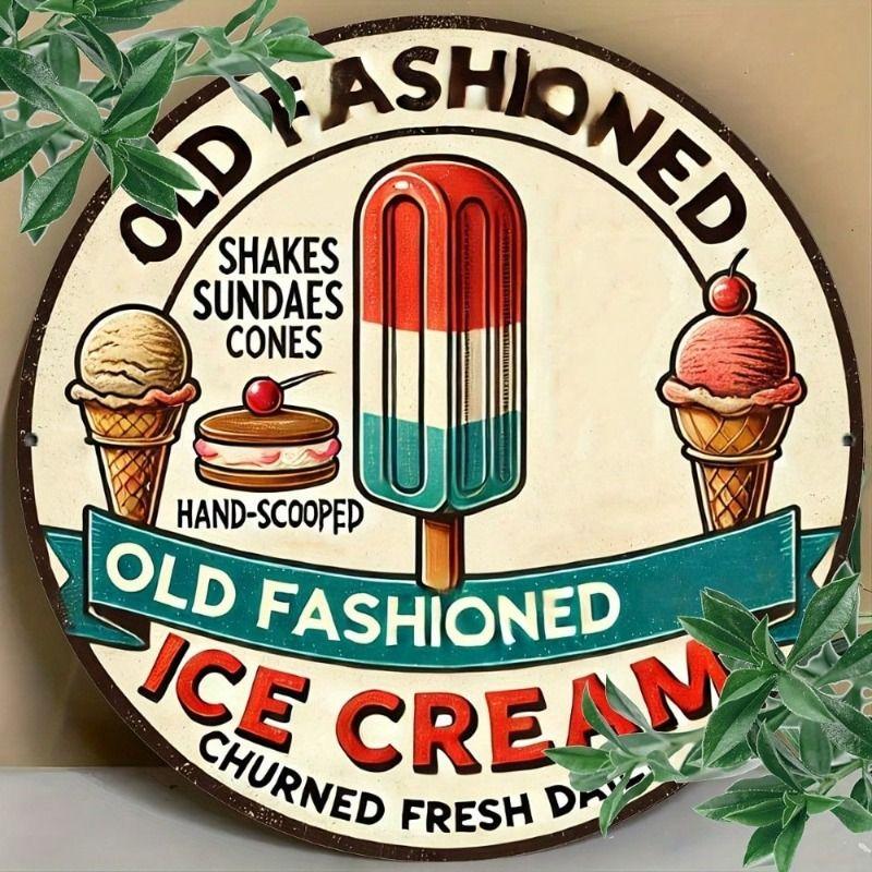 Pastoral Style Metal Decorative Painting for Farms & Cafes