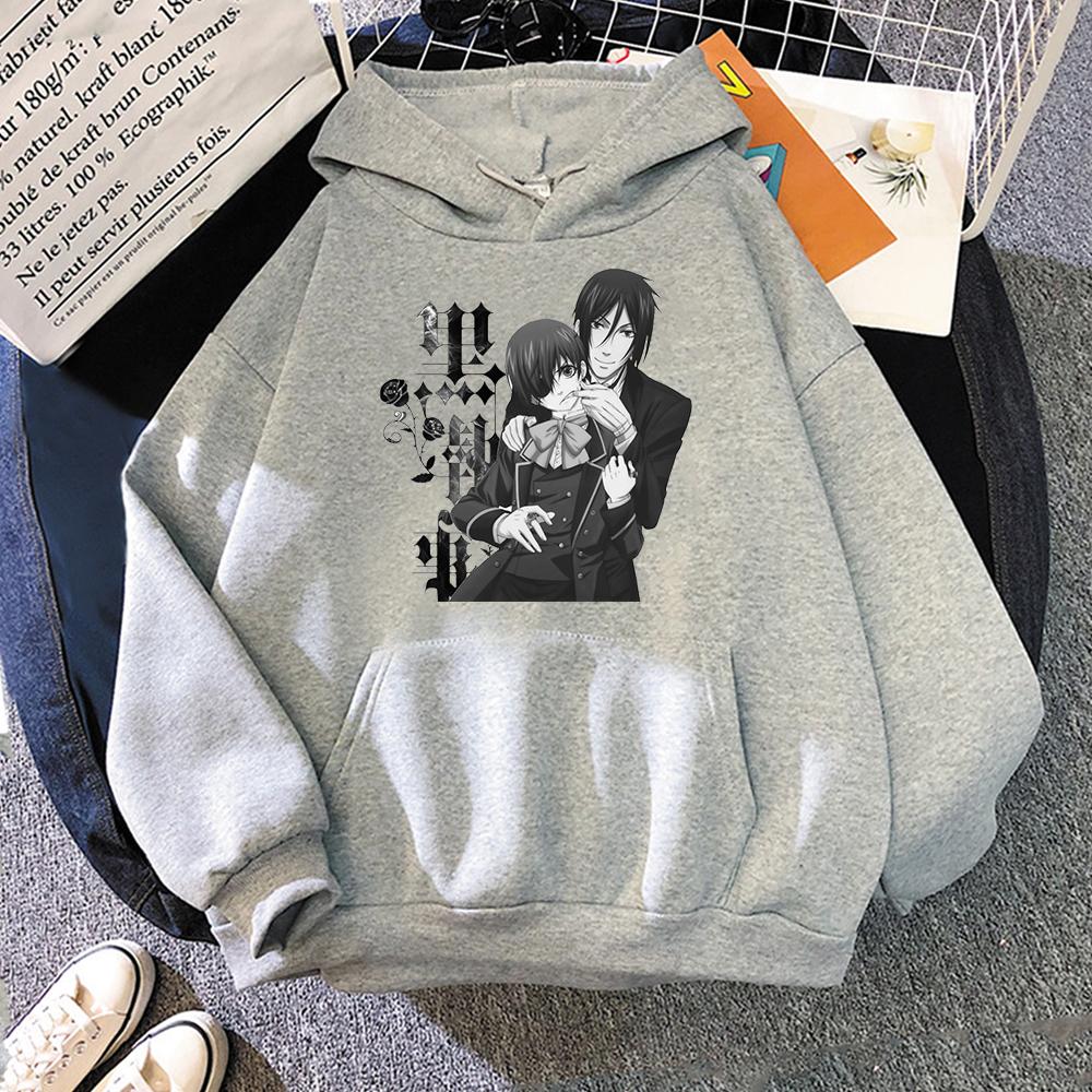 

Аниме Черный дворецкий Себастьян Сиэль и Фантомхайв Сиэль Печатный капюшон для мужчин и женщин Повседневные толстовки с капюшоном Мужская толстовка Harajuku Пуловер XXL