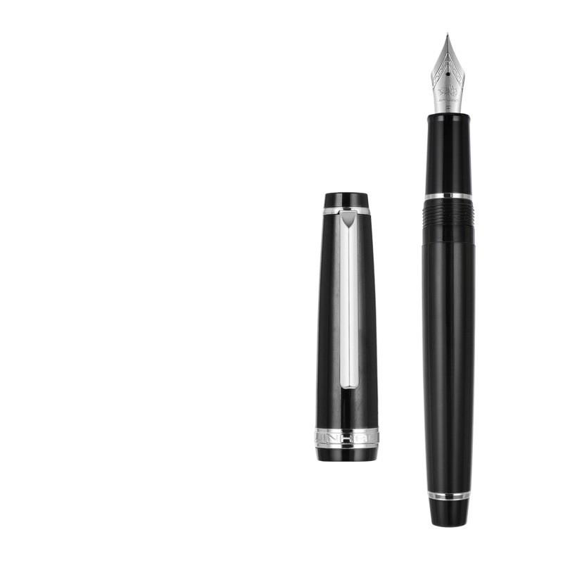 Luxury Jinhao 82 Peacock Blue Fountain Pen Acrylic Pen Spin Golden EF F Nib Business Office School Supplies Writing Ink Pen