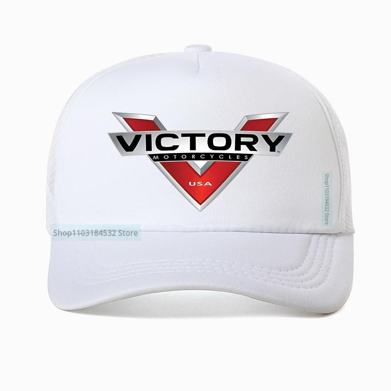 Victory Motorcycle Basebollkeps utomhussporter justerbar keps Sommar sval nät andningsbar keps racinghatt