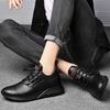Fashion New Business Genuine Leather Casual Shoes Men Invisible Inner Height 6cm/8cm/10cm Men Sneakers Casual Sneakers Heightening Shoes
