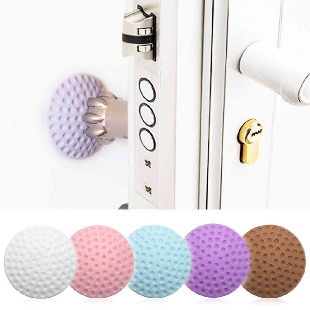 4pcs Water Resistent Wall Protectors Self Adhesive Door Handle Bumper Guard