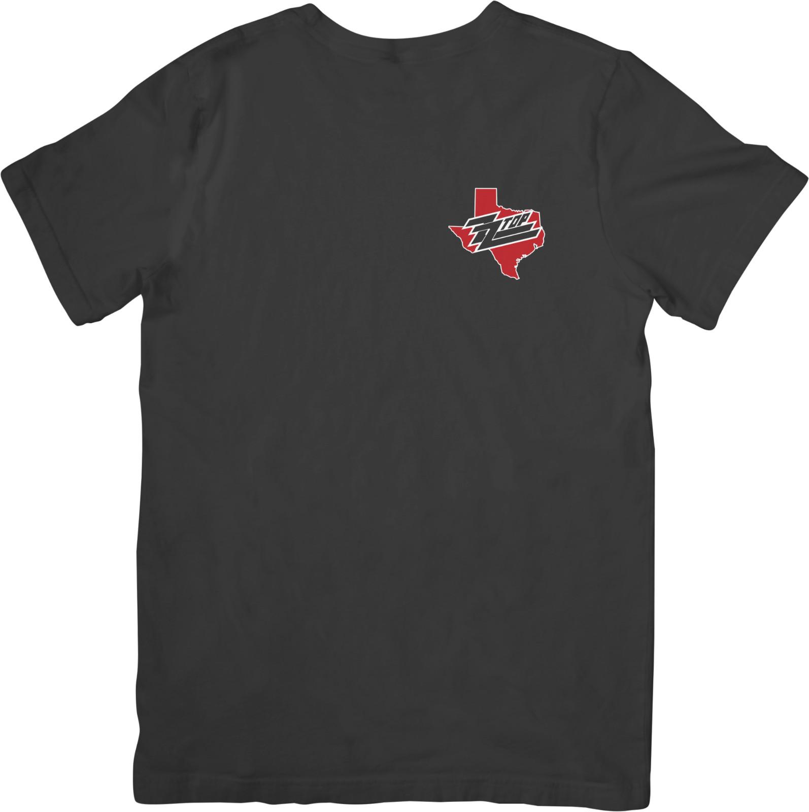 ZZ top logo Music Unisex Fit for Men  Women Quality Cotton T-Shirt Black S