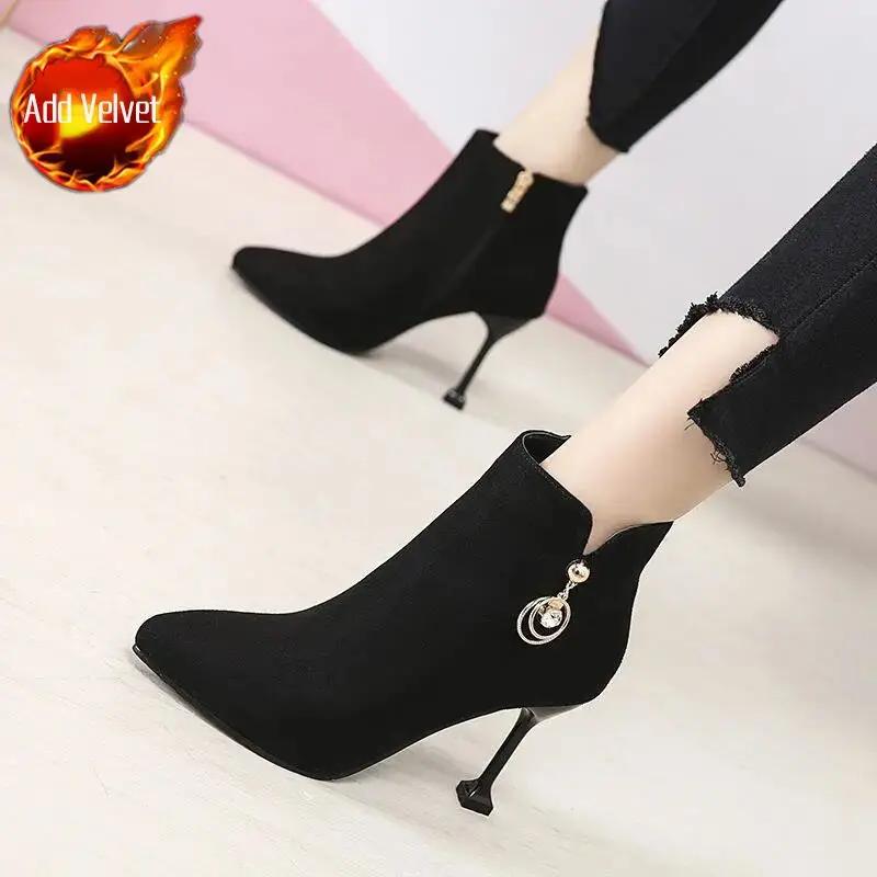 Fashion Women's Ankle Boots With Tassels Suede Moccasin Large Size Warm Booties On Promotion Pu Offer Autumn New In Female Short Shoes
