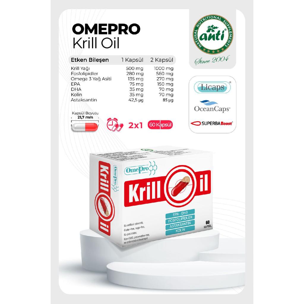 Krill Oil Krill Oil Omepro Krill Oil 60 Capsules