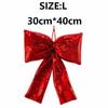 Hanging Christmas Sequin Bow Retro Exquisite Christmas Tree Ornament Sparkling Wreath Garland Bow Merry Christmas