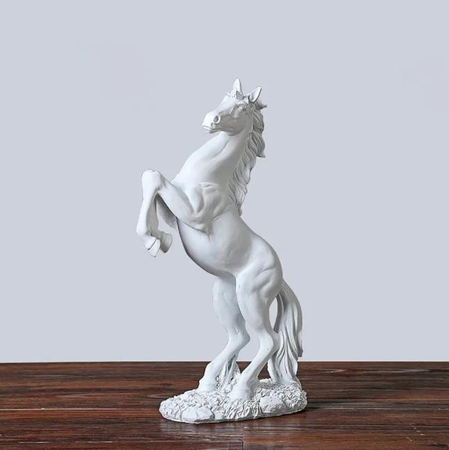 Home Decor Resin Horse Statue Living Room Crafts Decorative Ornaments Creative Home Horse To Successful Opening Lucky Gifts