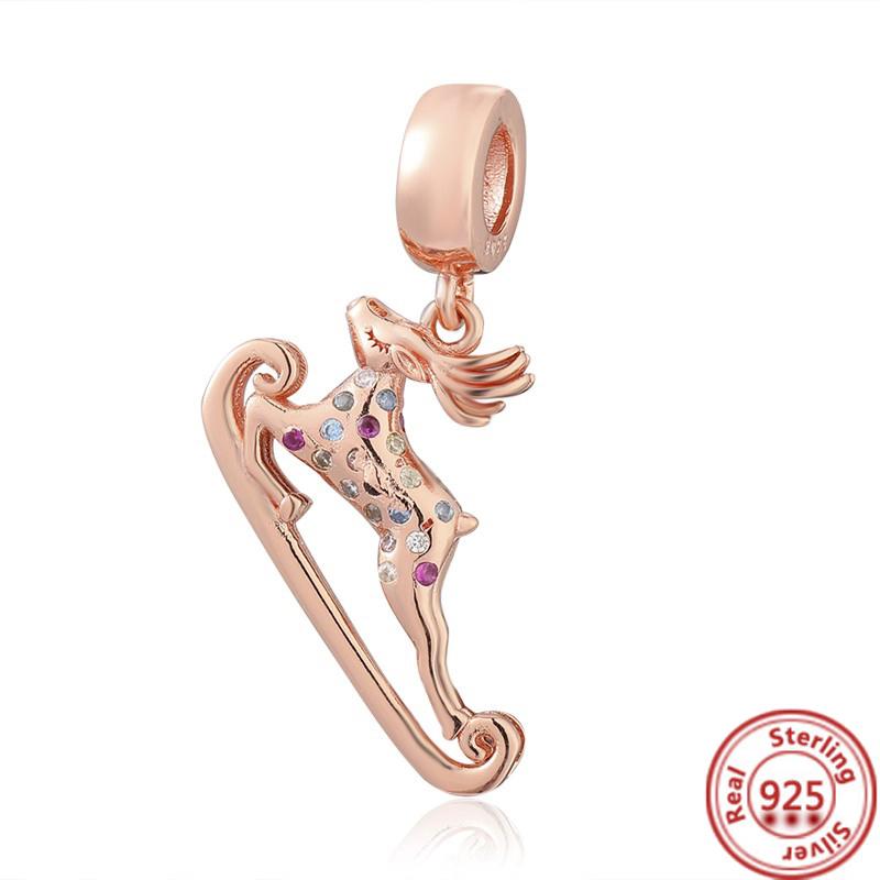 Christmas 925 Sterling Silver Tree Santa Sock Elk Castle Beads Fit Original  Charms Bracelet Women Christmas Jewelry