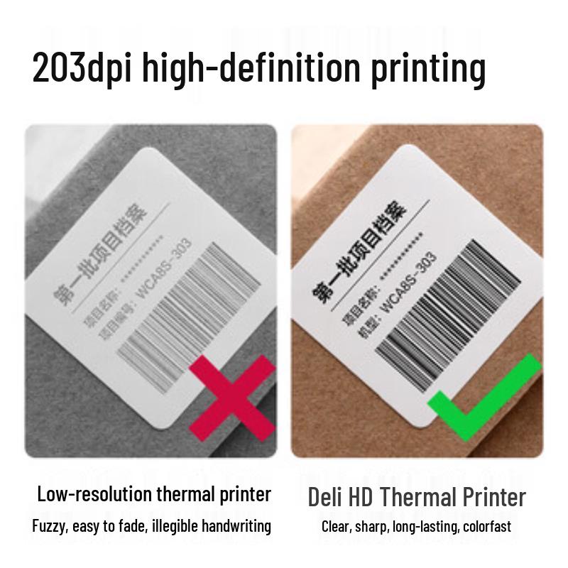 Deli GE330 Thermal Label Printer CN Plug (adapter Included)
