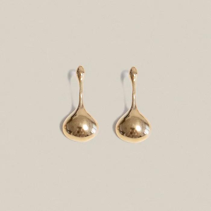 Mirror Earrings Gold Short