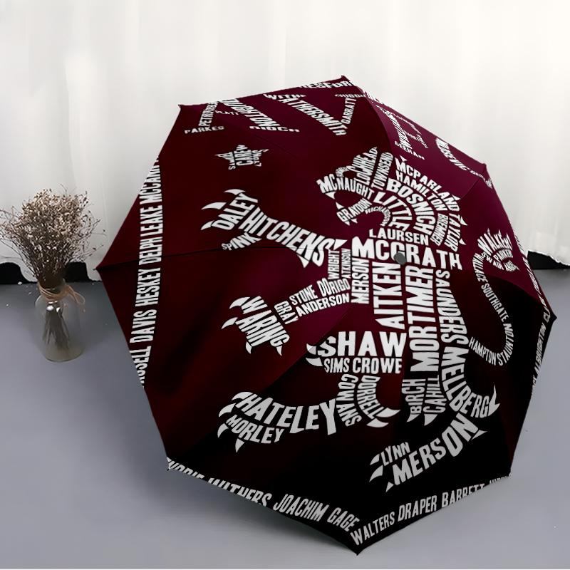 Printed Aston Villa FC logo Folding Umbrella,Outdoor,Leisure,And Travel Umbrella,Durable Umbrella Fabric,Birthday And Holiday Gift