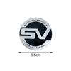 Car Accessories 3D Metal SV Logo Car Body Emblem Badge Sticker For Land Rover Range Rover Evoque Defender 2 Discovery Decor