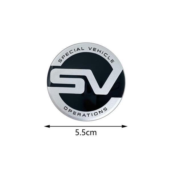 Car Accessories 3D Metal SV Logo Car Body Emblem Badge Sticker For Land Rover Range Rover Evoque Defender 2 Discovery Decor
