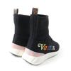 Great LOUIS VUITTON Sneakers Logo Socks Black Women 37.5 Used