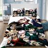 3D Print Cartoon My Hero Academia Bedding Set Soft Comforter Cover With 1/2pcs Pillow Shams For Kids Adults Microfiber