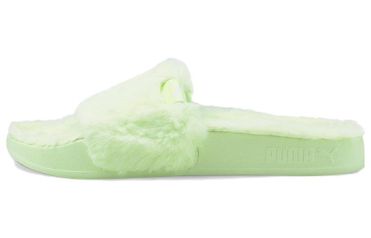 PUMA Leadcat 20 Ylm Sports Slippers Green Women s 385803-03 35.5