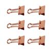 Clips Metal Hollow Long Tail Small Paper Clamps for Documents Tickets  Gold 12pcs