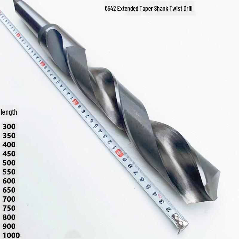 Harbin Extra Long Superhard Twist Drill Bit - Extended Taper Shank, 24-27mm, for Deep Hole Drilling Lathe