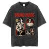 Bruno Mars The Romantic Tour 2026 Vintage Πλυμένα Μπλουζάκια Ανδρικά Γυναικεία Punk Γοτθική Μόδα Βαμβακερό Κοντομάνικο TShirt Streetwear