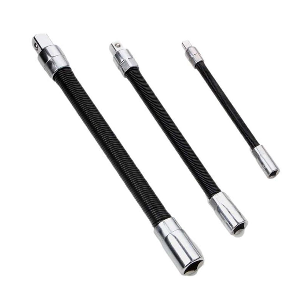 Extension Rod Electric Wrench Sleeve Socket Soft Bendable Hose for Screw Removal