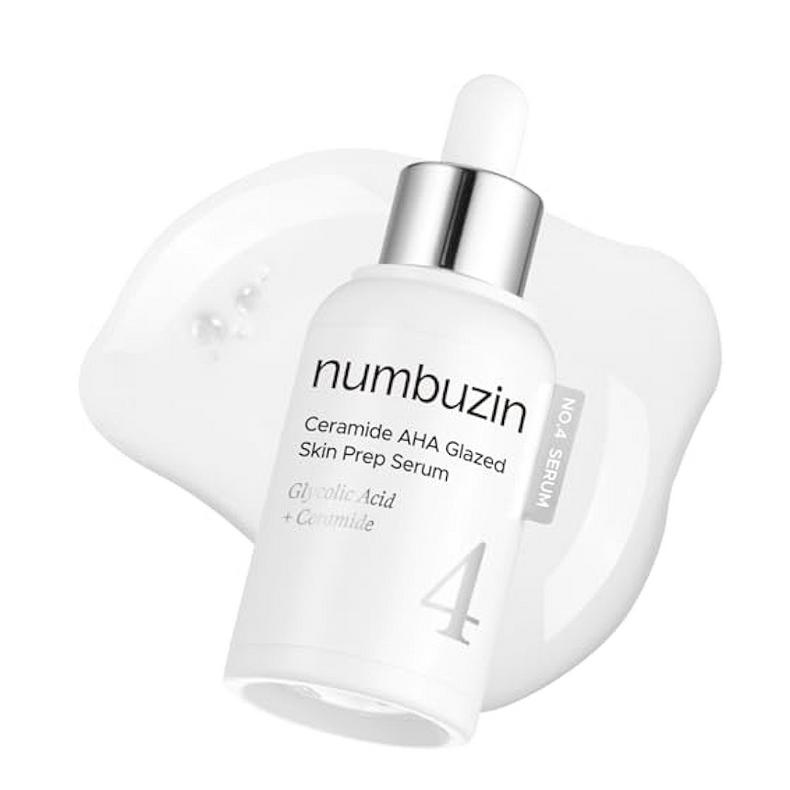 NUMBUZIN No.4 Ceramide AHA Glazed Skin Prep Serum 30ml, Barrier-Safe Exfoliating, Moisturizing, Korean Cosmetics, Kbeauty