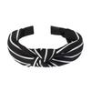 Retro Colorblock Knotted Headband for Women: Wide-Brimmed Fabric Accessory for Outings & Face Washing