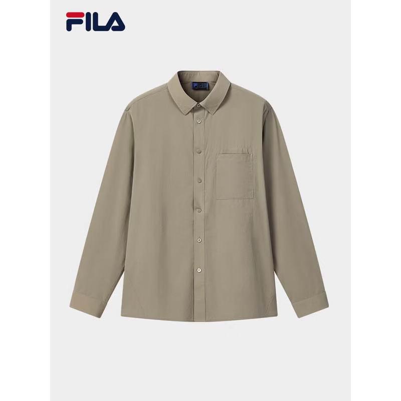 FILA Men s Woven Long-Sleeve Casual Shirt L