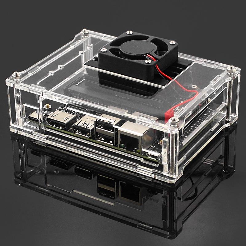 NVIDIA Jetson Nano 2GB Acrylic Case with Fan & Camera Kit (A02/B01)