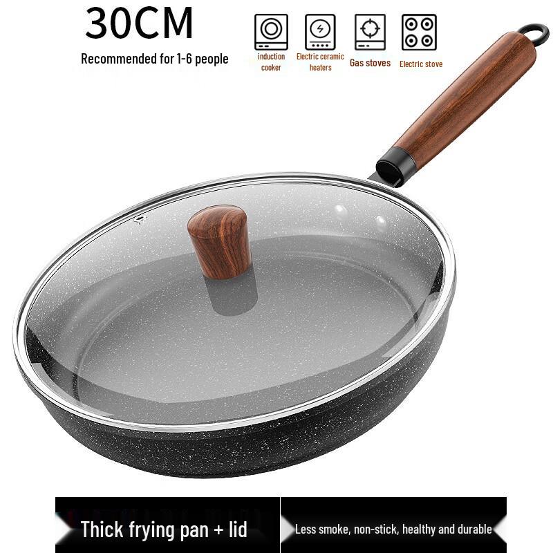 Maifan Stone Non-stick Frying Pan with Lid