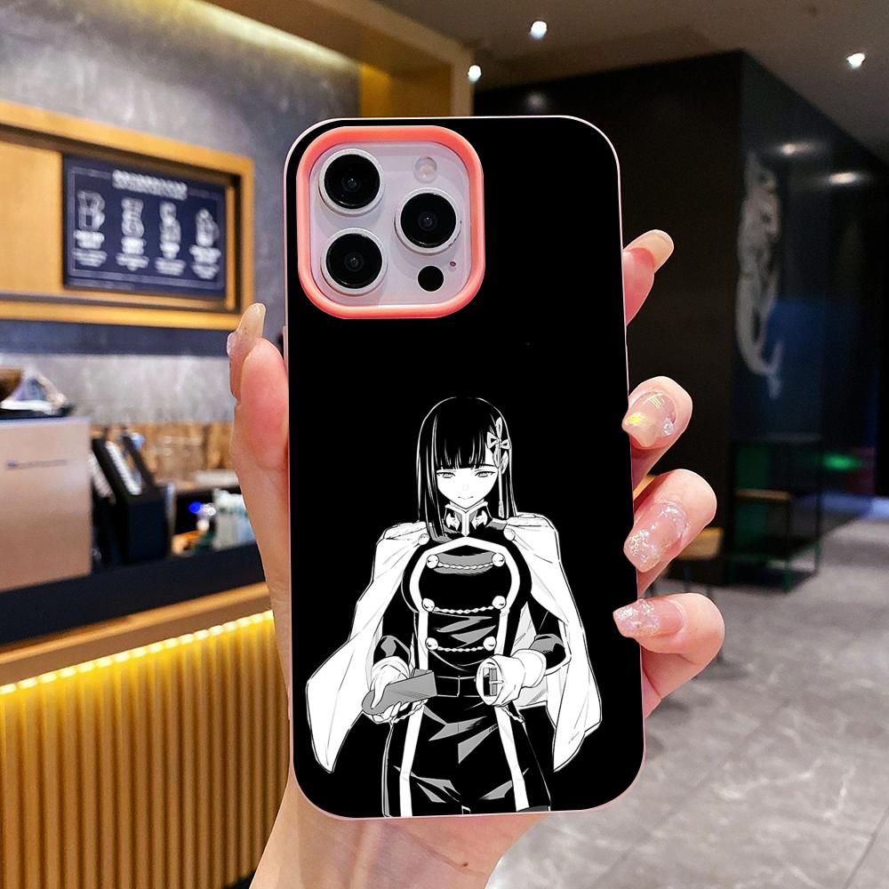 Mato seihei Ren Yamashiro Gelee Doppelschicht Rosa Handyhülle für iPhone 17 16 15 14 13 12 11 Air Pro Max Plus Schutzhülle