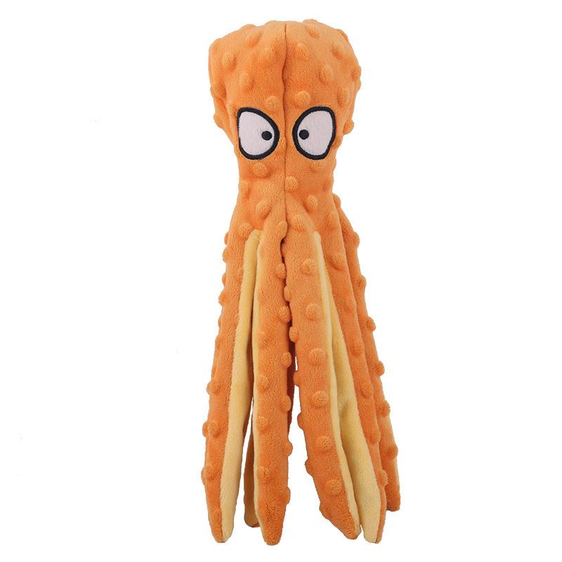 

Squeaky Dog Toys Soft Plush Chew Crinkle Puppy Toys to Keep Them Busy Octopus Interactive Essentials for Teething Dogs JAF201