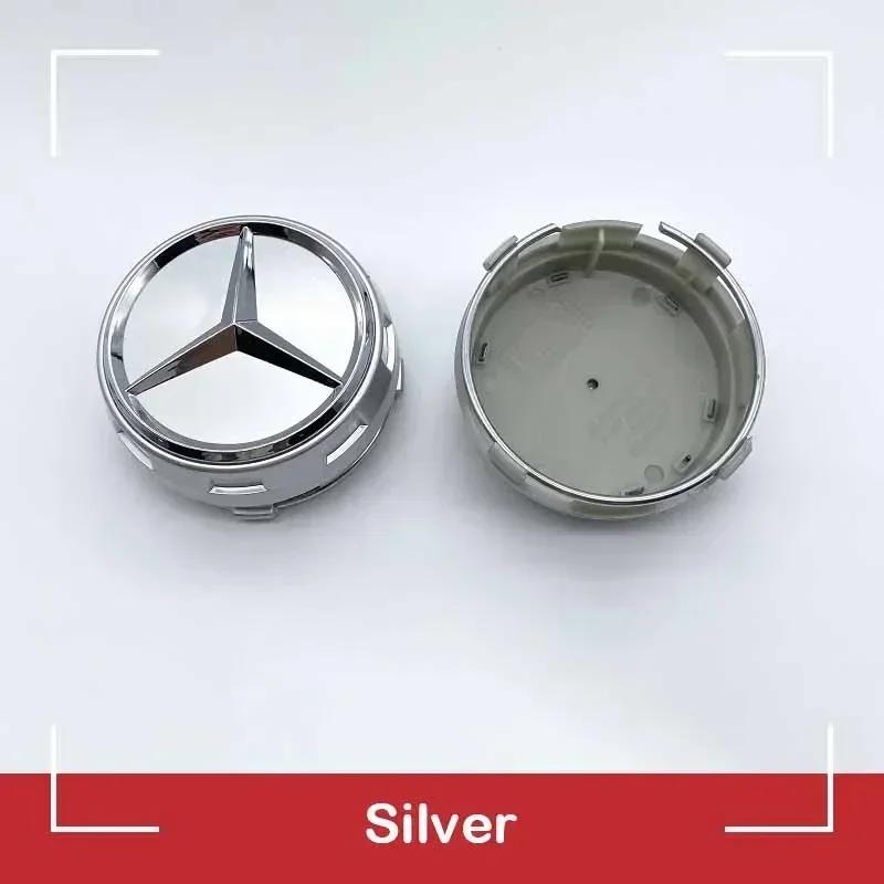 

Car Sticker New 4pcs 75mm Black Red Raised Car Styling Wheel Center Cap Hub Covers Badge For Mercedes Benz AMG A0004000900 Car A