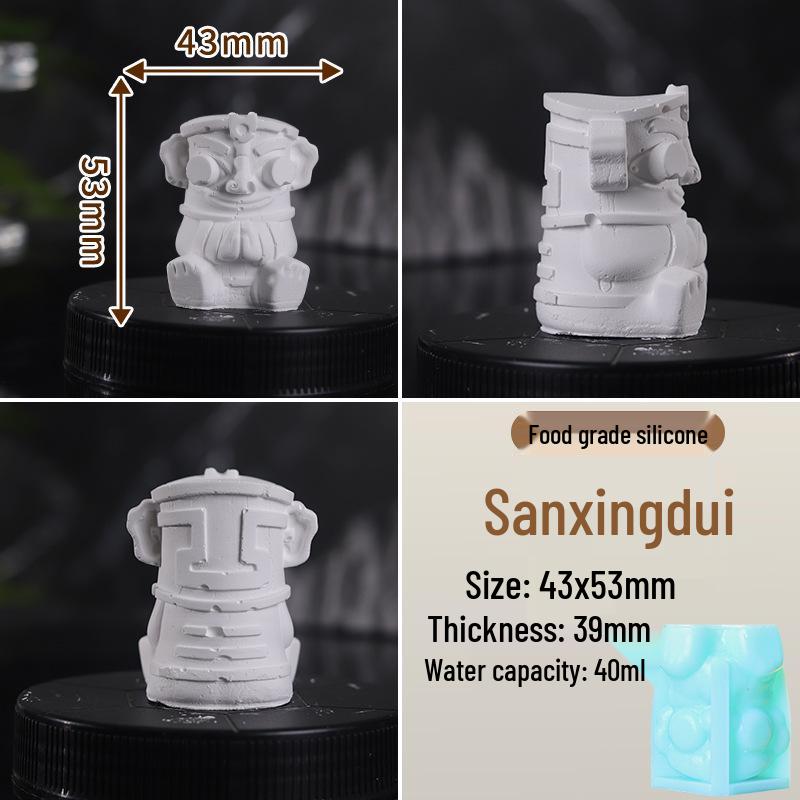 Silicone Plaster Mold DIY Embossed Pattern Tool for Aroma Doll Ornaments and Diffuser Stones