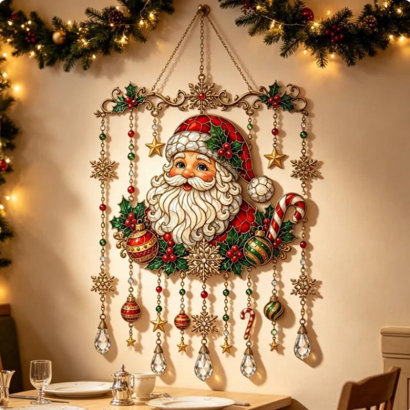 3 Styles Holiday Wind Chime Acrylic Sun Catcher Christmas Halloween Valentines Day