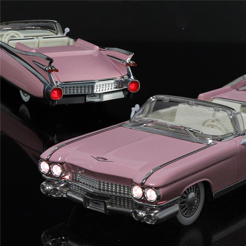 1/24 Cadillac Eldorado Biarritz Series 62 Alloy Sports Car Model Diecast Metal Classic Retro Vehicles Car Model Sound Light Kids Toy Gift