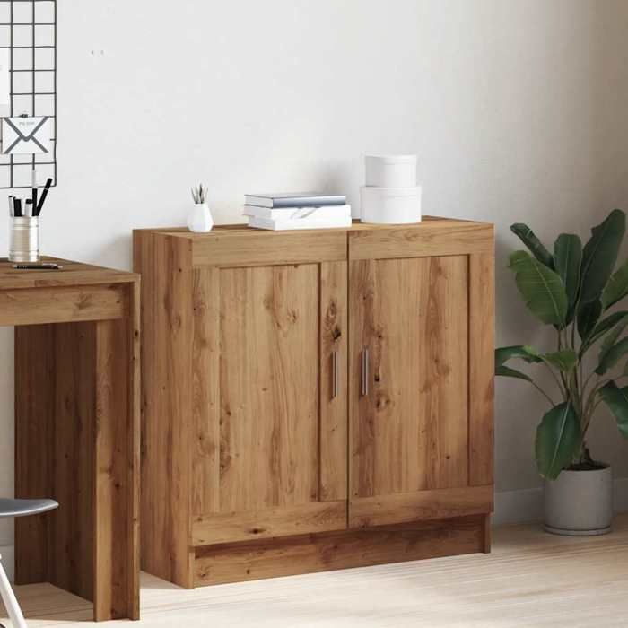 VidaXL Bibliothèque chêne artisanal 82,5x30,5x80 cm bois d'ingénierie, bibliothèque, armoire de rangement, support de 856147