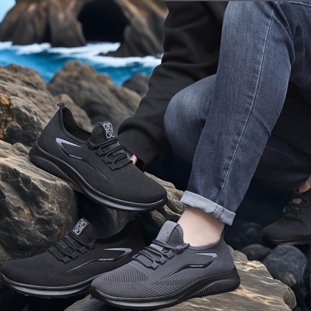 Sport Fritid Herresko Pustende Fottøy Snøring Lett Allsidig Stigbøyler Meshsko