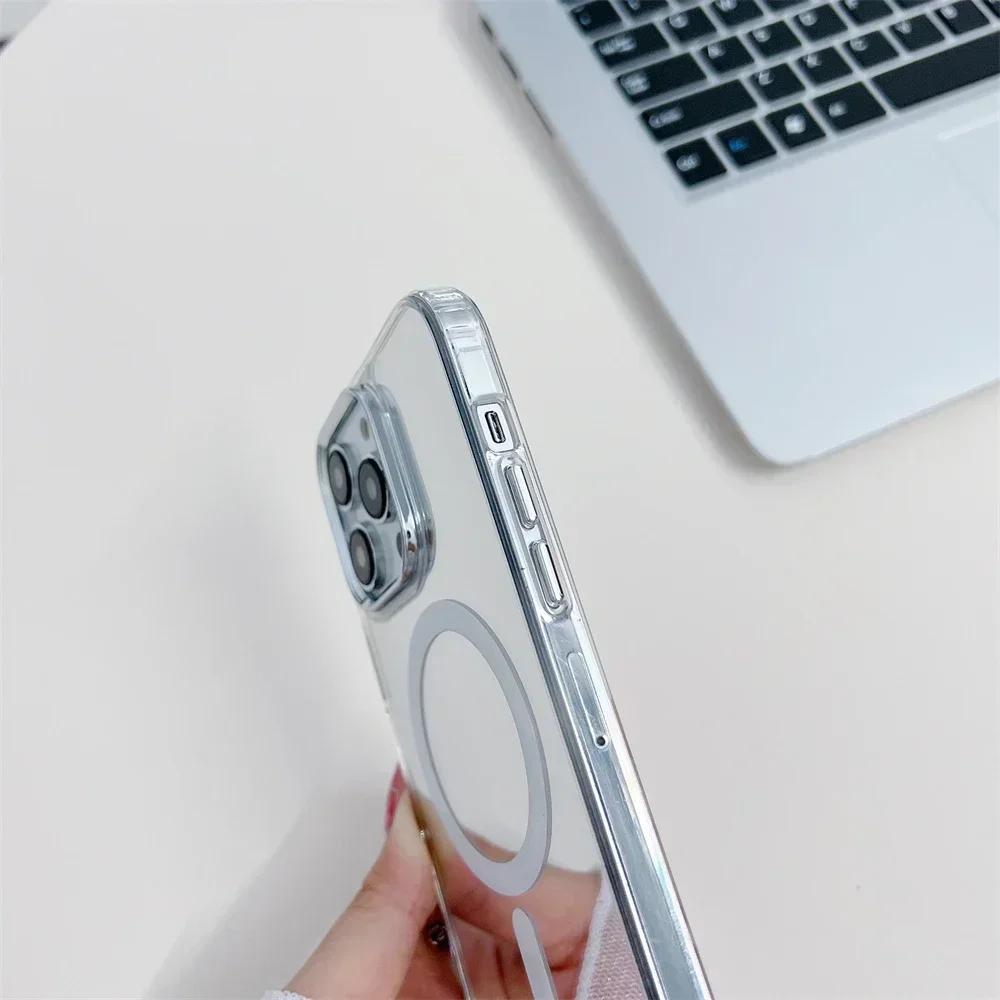 Make Up Mirror Magnetic for Magsafe Case For iPhone 13 14 16 17 Pro Max 17 Air 12 Pro 11 15 Plus Thin Wireless Charging Cover