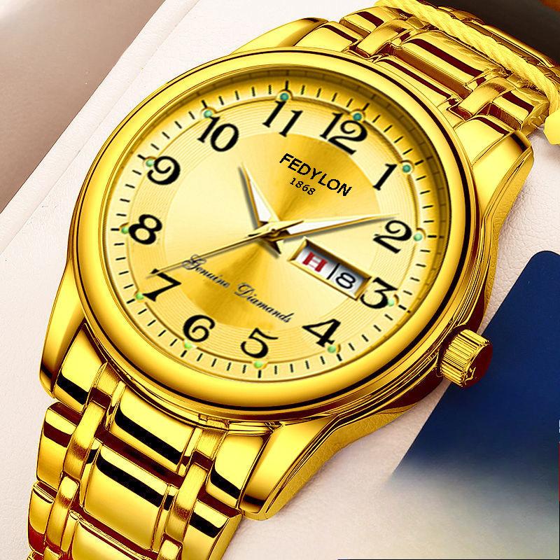 Middle Aged And Elderly Men'S Watch Men'S Watch Large Digital Waterproof Quartz Watch Elderly Men'S WatchWedding Jewelry