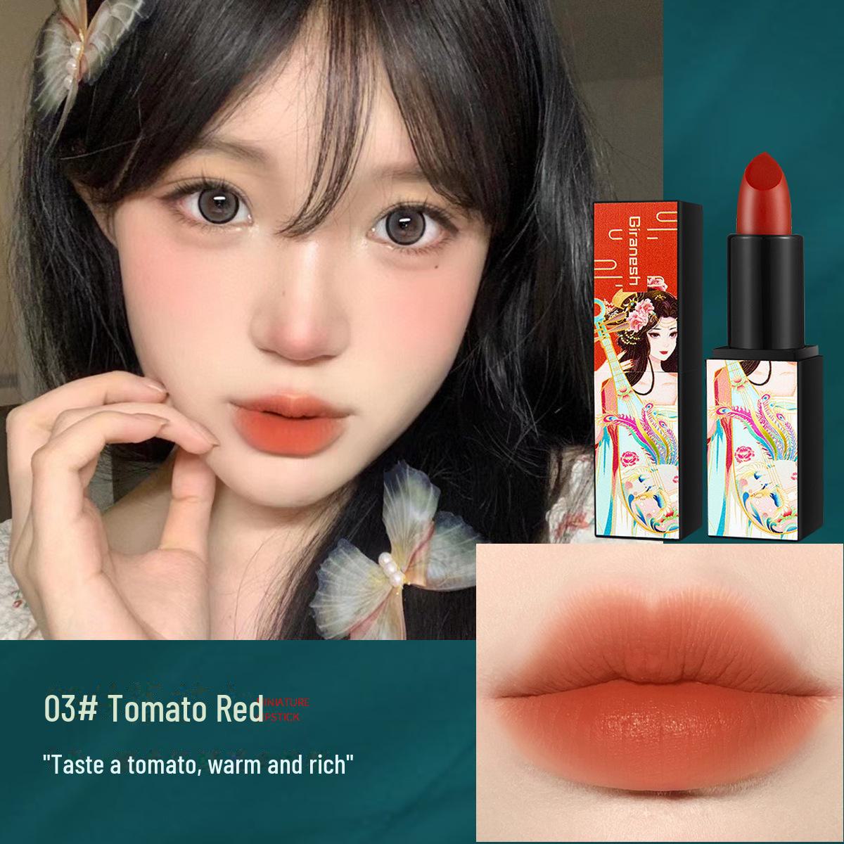 

Увлажняющая водостойкая матовая помада в китайском стиле - Velvet Lip Glaze