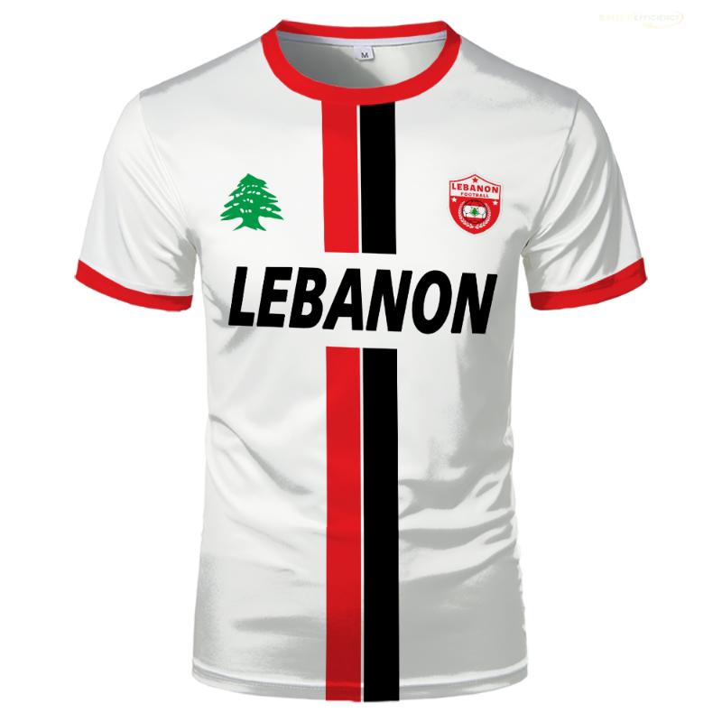

Lebanon Football Jersey T Shirts Adult & Kids Light Luxury Digital Printed Sports Soccer Uniforms Men s Lebanese Flag Clothing XS