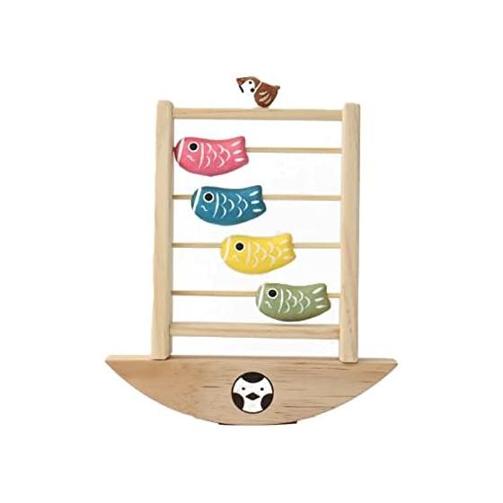 Sparrow and carp streamer May doll May decoration Boy s Festival Carp streamer Carp streamer Ornament Compact