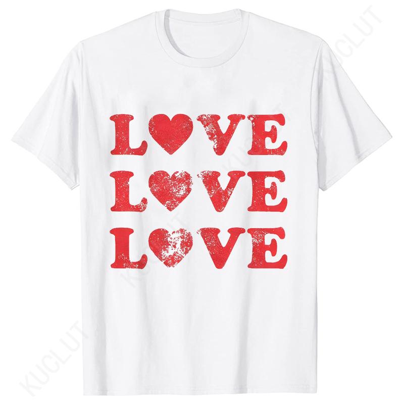 Damen Valentinstag T-Shirts Niedliche Herz T-Shirts Lustige Valentinstags T-Shirts für Damen Kurzarm Kleidung Sommer Mode T-Shirts