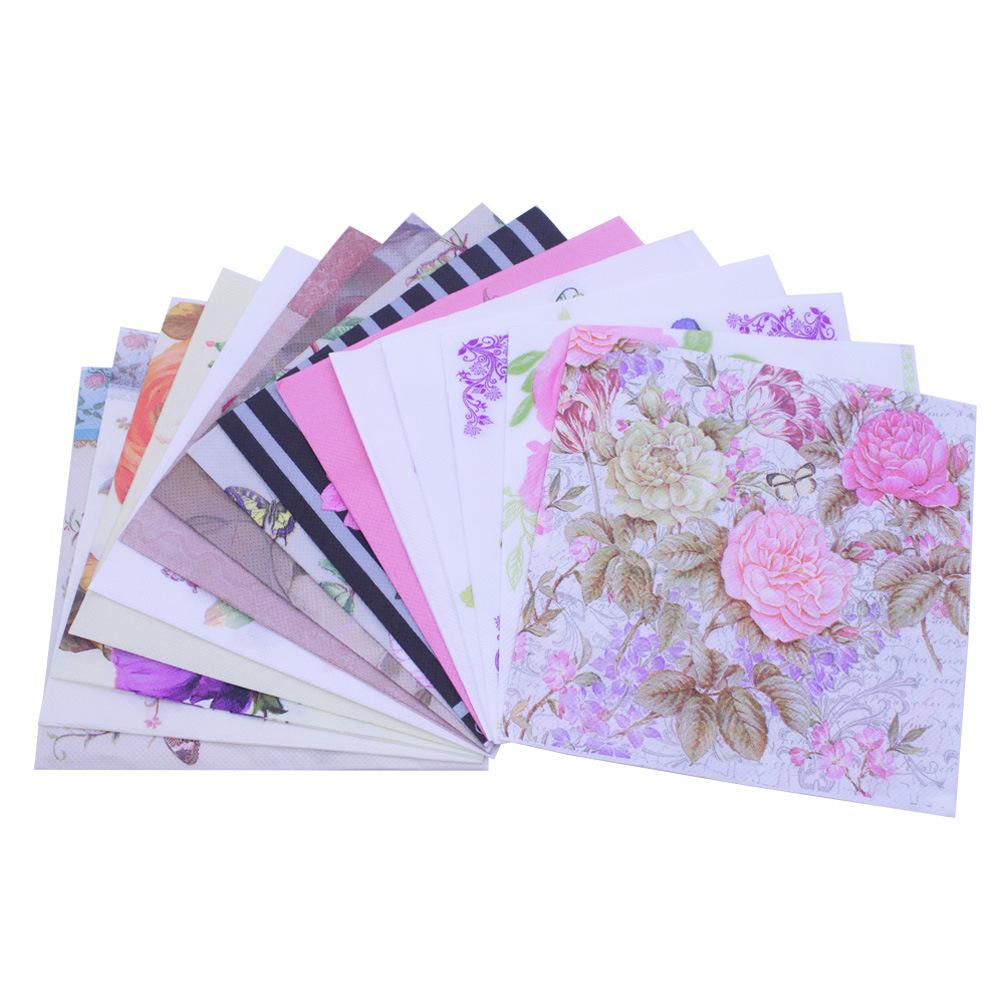 Printed Paper Napkins, Colored Disposable Dinner Napkins for Restaurant Wedding Party Decoration