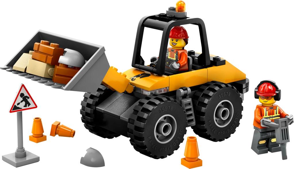 LEGO City Žlutý kolový nakladač Hračka Narozeninový dárek Kostky Vzdělávací Kluk Dívka Dítě 4 5 6 let Vozidlo Auto Miniauto 60450