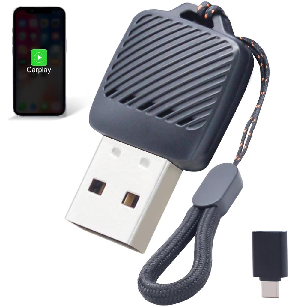 2 In 1 Wireless CarPlay Android Auto Adapter Wired To Wireless Smart USB Dongle for iPhone and Android