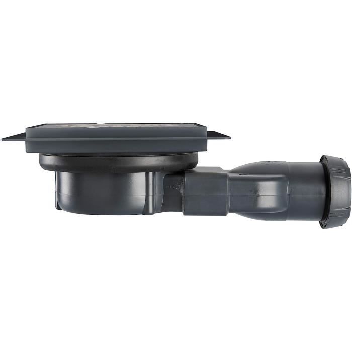 Bonde à chaper douche à l'italienne Venisio compact Wirquin 30723462 - Gris - ABS - WIRQUIN - Bonde de douche
