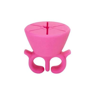 Ring Nail Polish Holder - TPLO & CO - Soft - Flexible - Silicone - Pink